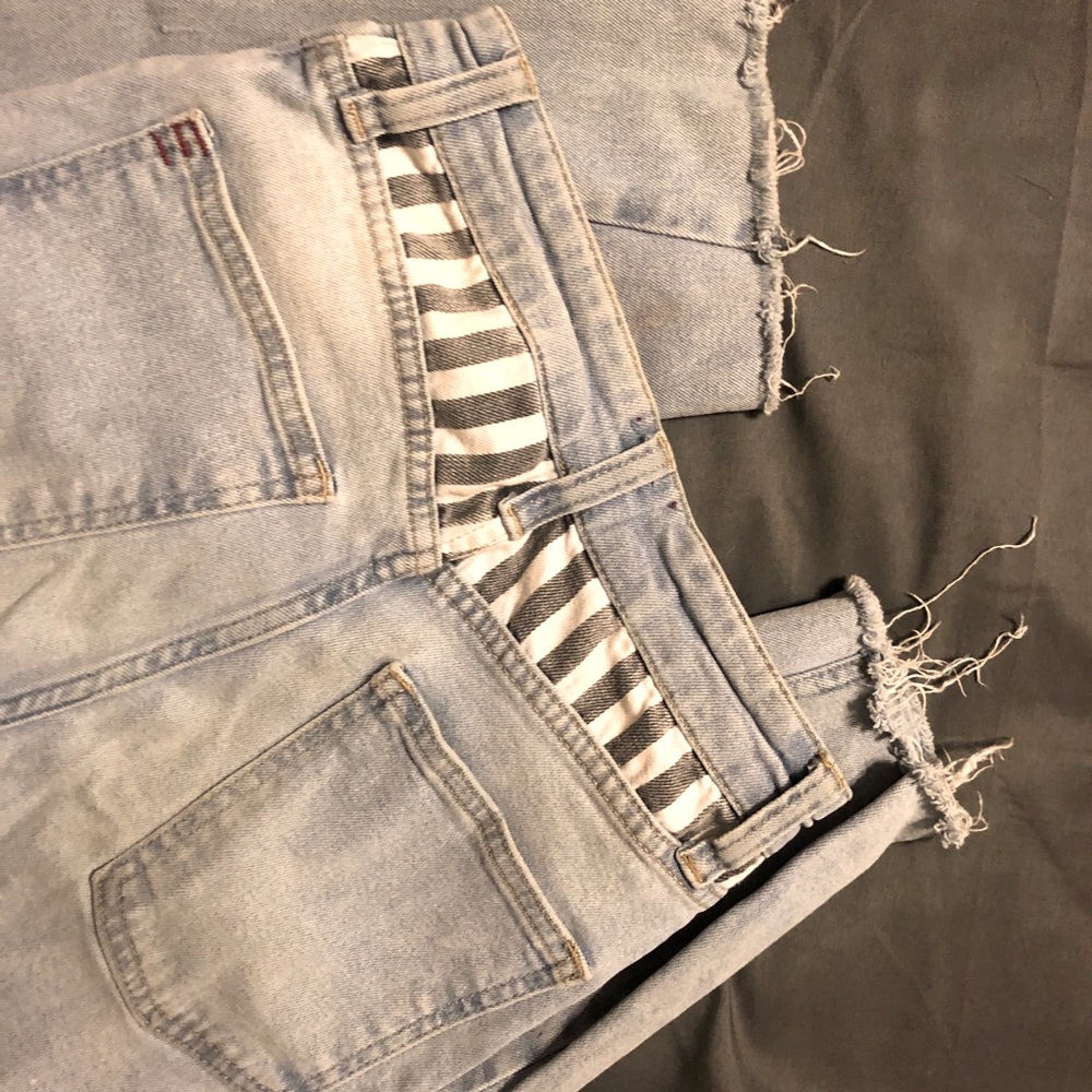 BDG high rise girlfriend button fly denim